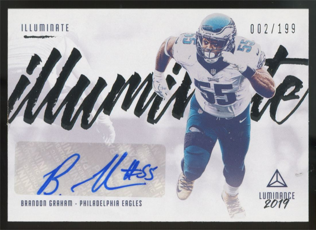 2019 Panini Luminance Brandon Graham Illuminate Auto /199 #ILL-BG
