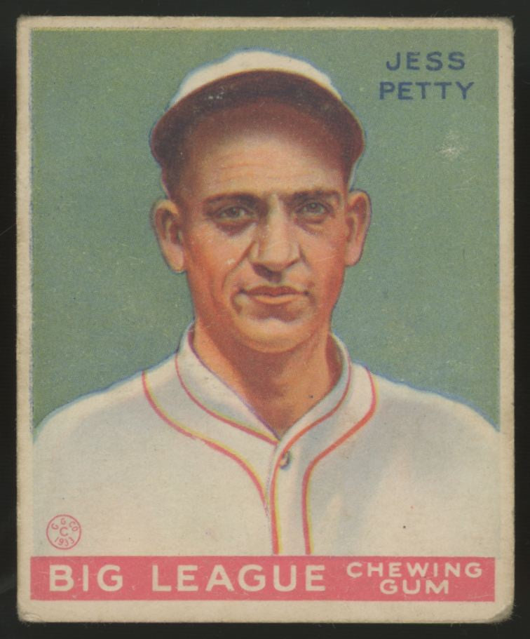 1933 Goudey Jess Petty #90 VG