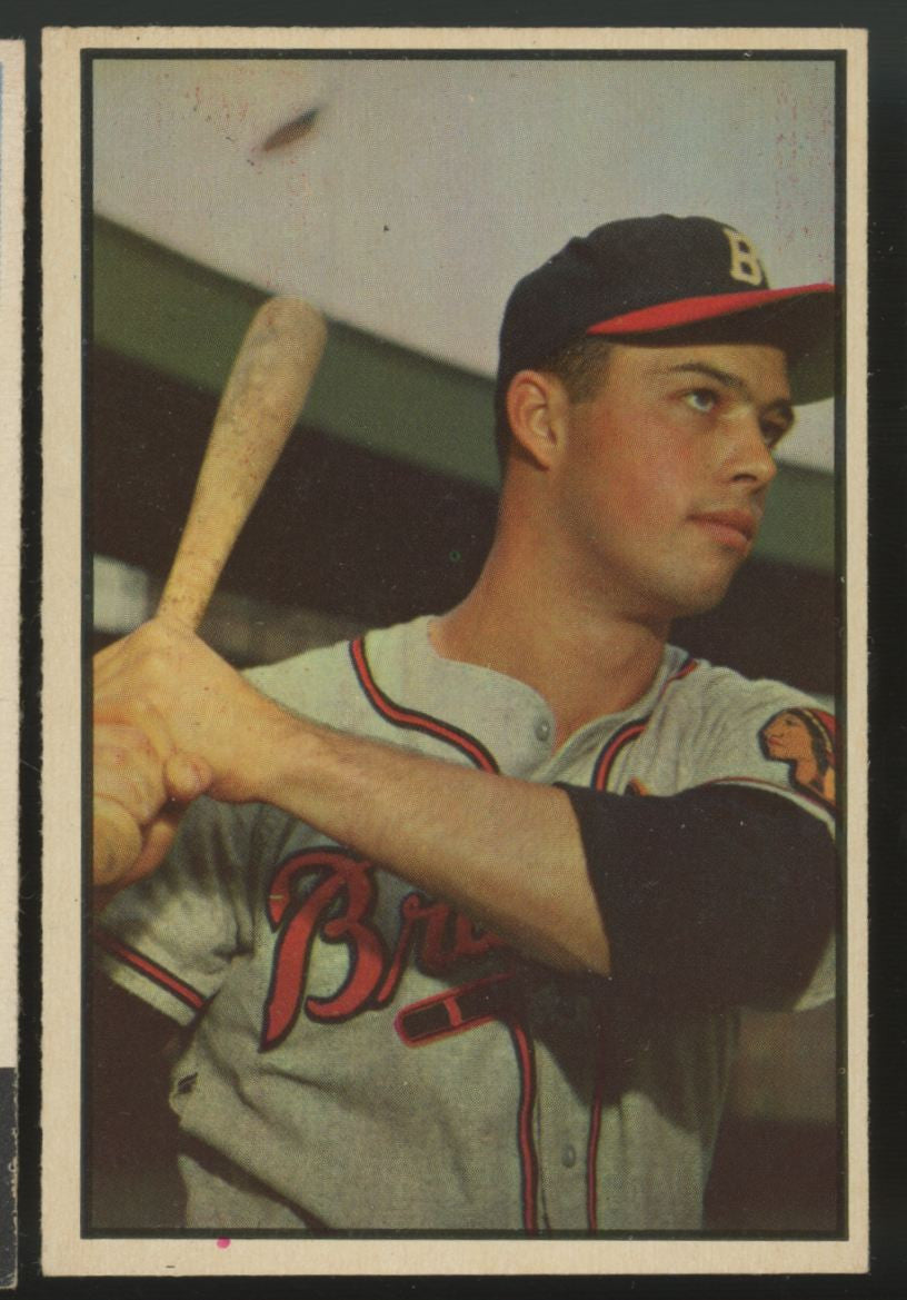 1953 Bowman Color Eddie Mathews #97 EX