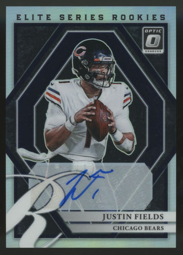 2021 Donruss Optic Justin Fields RC Elite Series Rookies Auto /99 #ESR-4 "A"