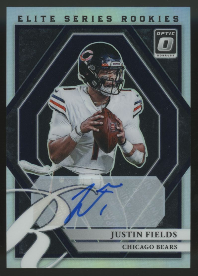 2021 Donruss Optic Justin Fields RC Elite Series Rookies Auto /99 #ESR-4 "A"