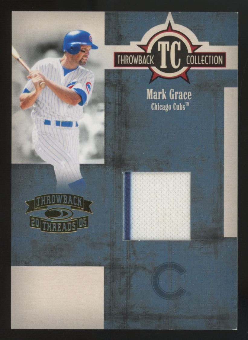 2005 Donruss Throwback Threads Mark Grace Patch /250 #TC-17