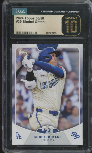 2024 Topps 50/50 Shohei Ohtani HR 23 #39 CGC 10