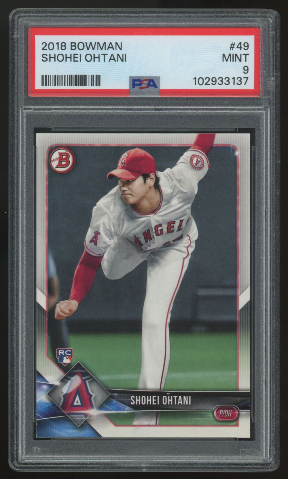2018 Bowman Shohei Ohtani RC #49 PSA 9 *137