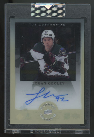 2023-24 Upper Deck Clear Cut Logan Cooley Authentics Auto #UDI-LC
