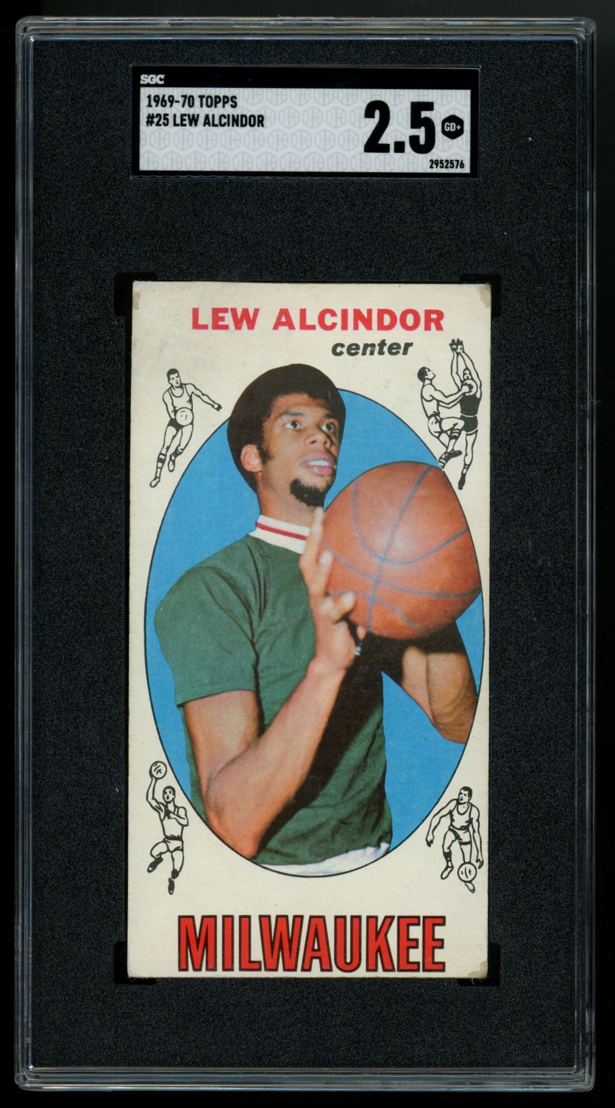1969-70 Topps Lew Alcindor RC #25 SGC 2.5