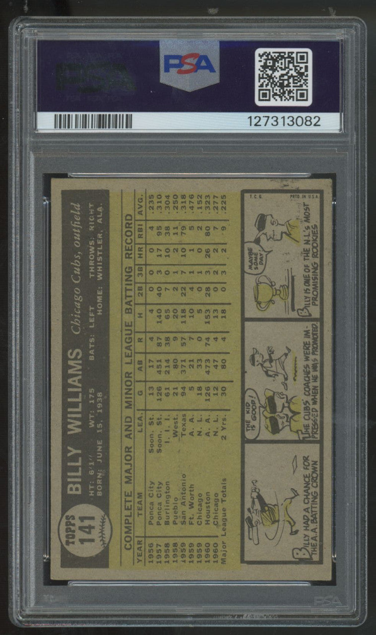 1961 Topps Billy Williams RC #141 PSA 4 *082