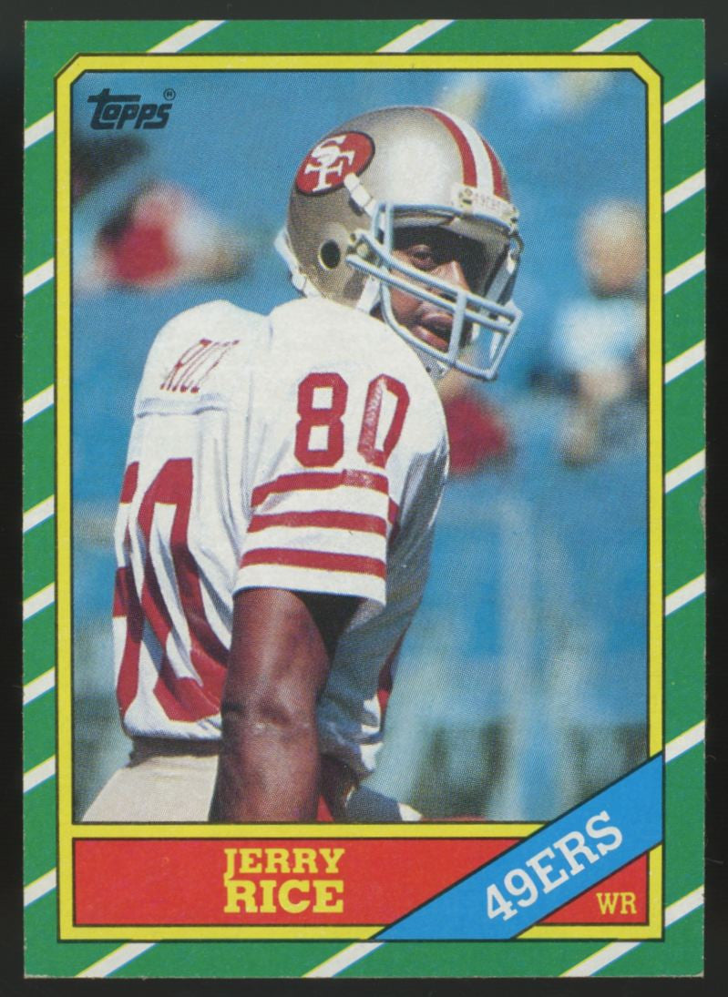 1986 Topps Jerry Rice RC #161 NM "A"