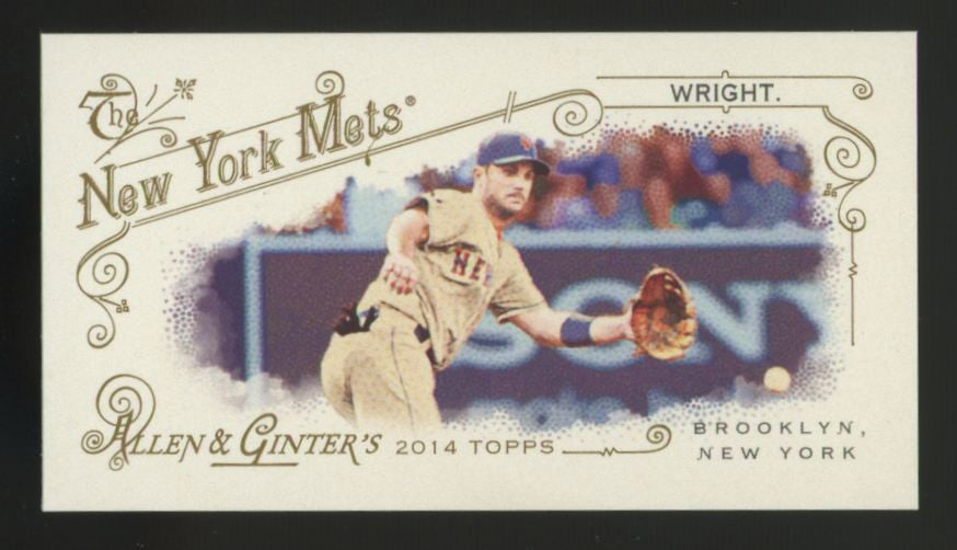 2014 Topps Allen & Ginter David Wright A&G Back Mini /25