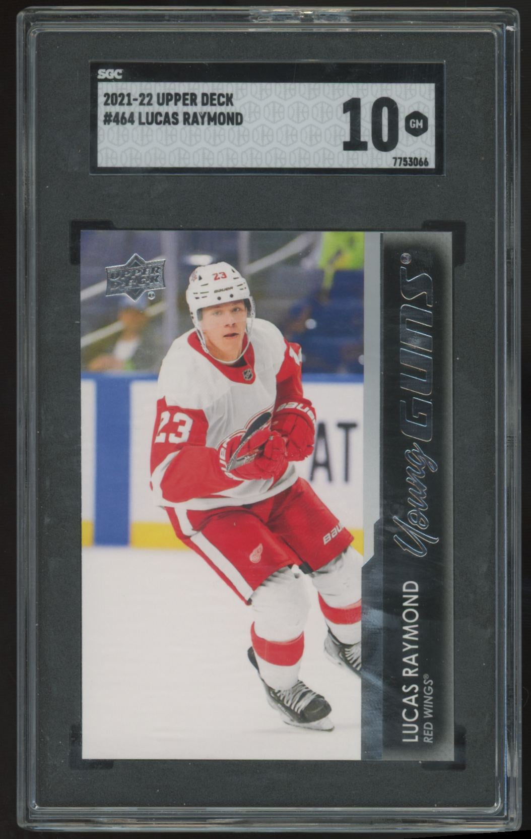 2021-22 Upper Deck Series Two Lucas Raymond RC Young Guns #464 SGC 10 *066