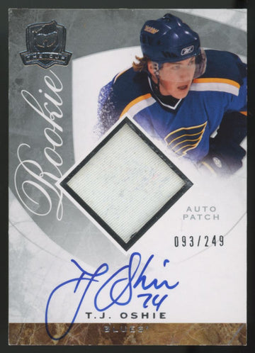 2008-09 Upper Deck The Cup T.J. Oshie RC Patch Auto RPA /249 #138