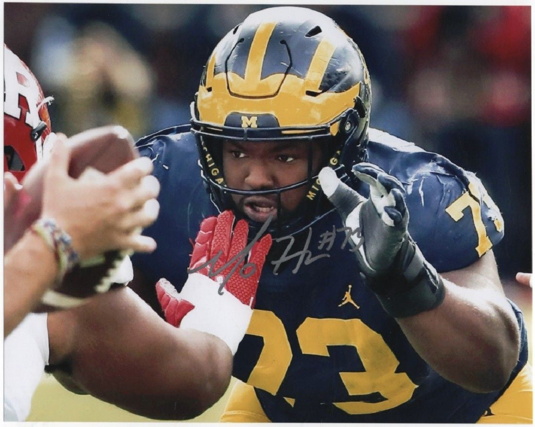 Maurice Mo Hurst Jr. UM University Michigan Autographed Signed 16x20 Photograph