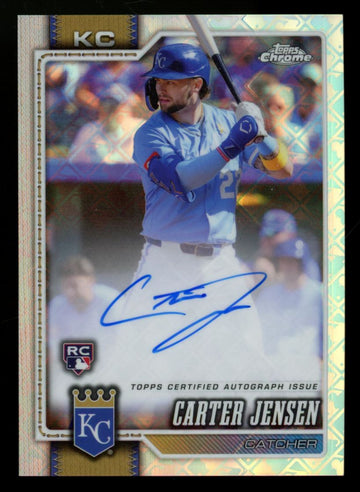 2026 Topps Chrome Logofractor Carter Jensen RC Refractor Auto #RA-CJ
