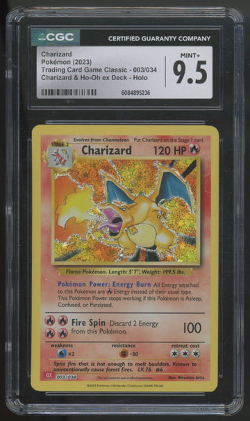 2023 Pokemon Charizard Trading Card Game Classic Holo #003 CGC 9.5