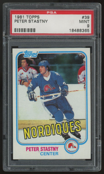 1981-82 Topps Peter Stastny RC #39 PSA 9