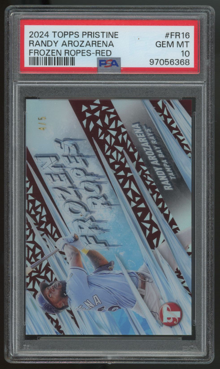 2024 Topps Pristine Randy Arozarena Frozen Ropes Red /5 #FR-16 PSA 10