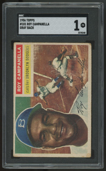 1956 Topps Roy Campanella Grey Back #101 SGC 1 *248