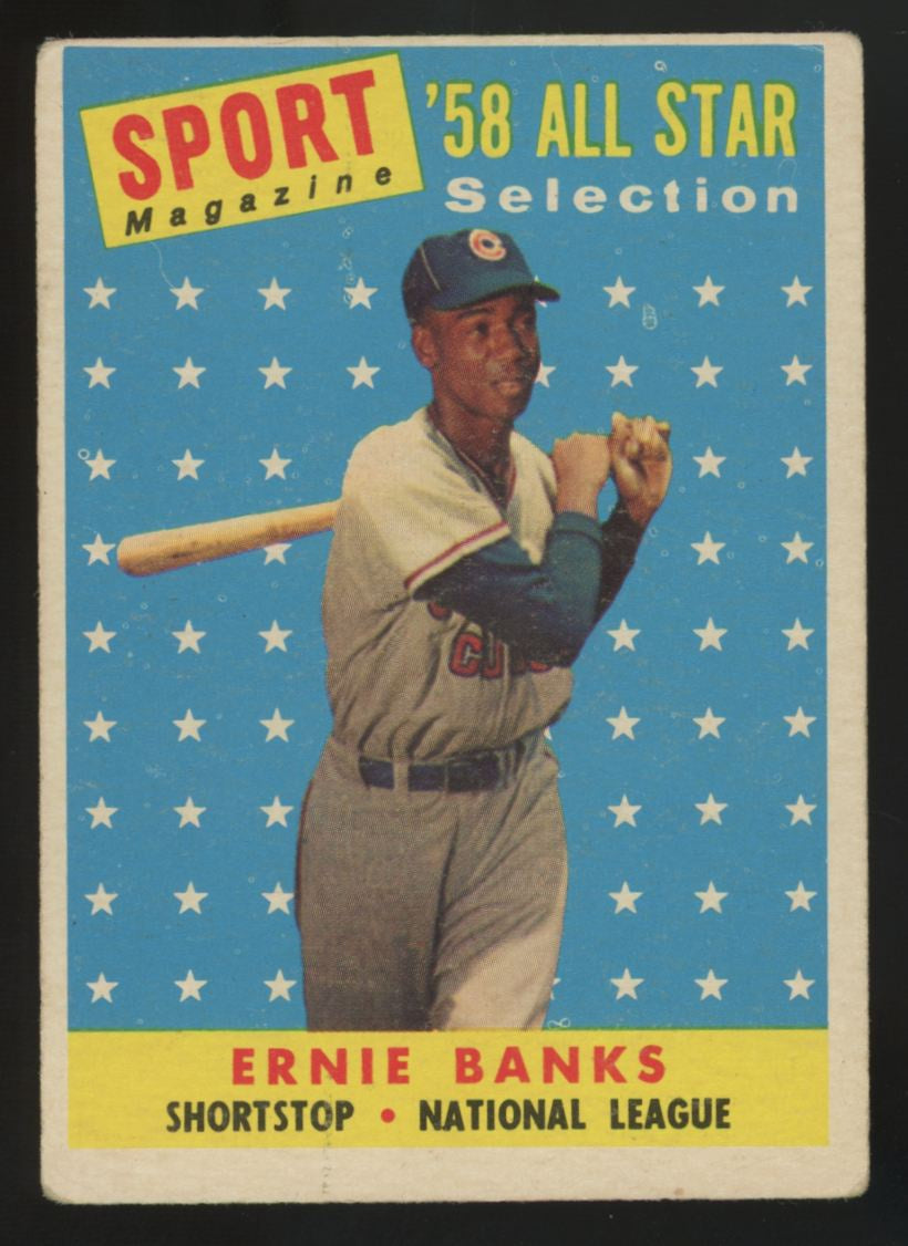1958 Topps Ernie Banks All Star #482 VG "A"