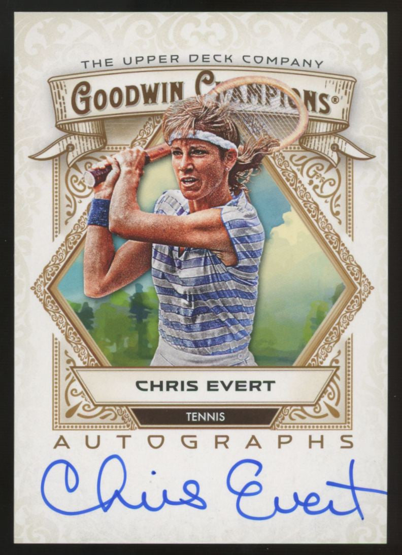 2025 Upper Deck Goodwin Champions Chris Evert Auto #A-CE