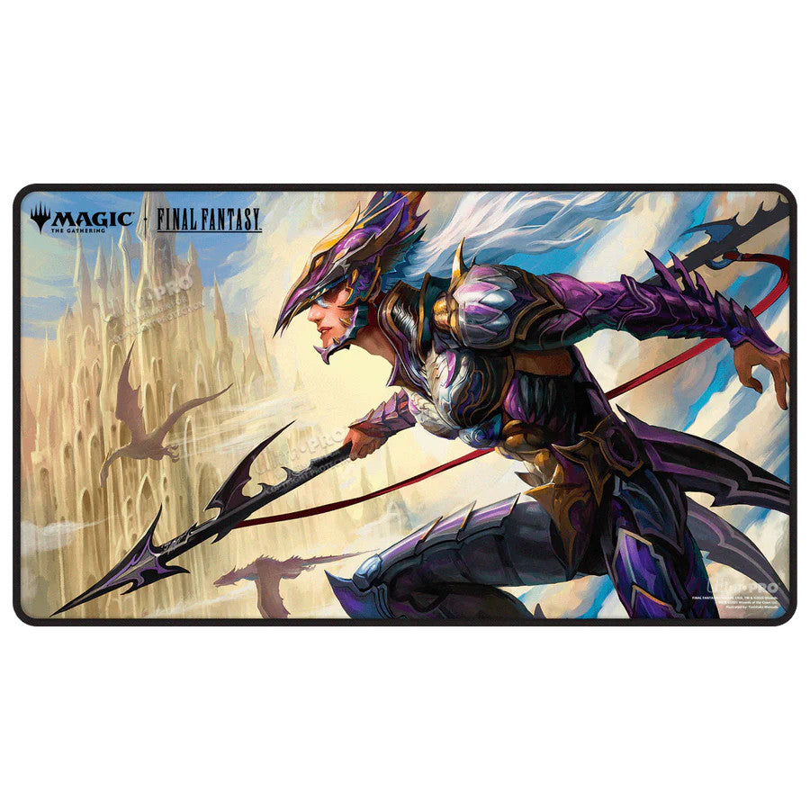 Ultra Pro: Magic x Final Fantasy Black Stitched Playmat -  Kain, Traitorous Dragoon