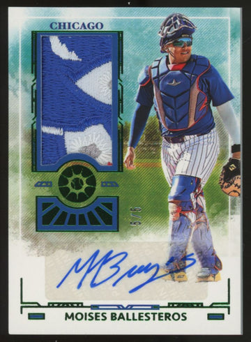 2025 Panini Boys of Summer Moises Ballesteros Patch Auto Green /5 #PM-MBL