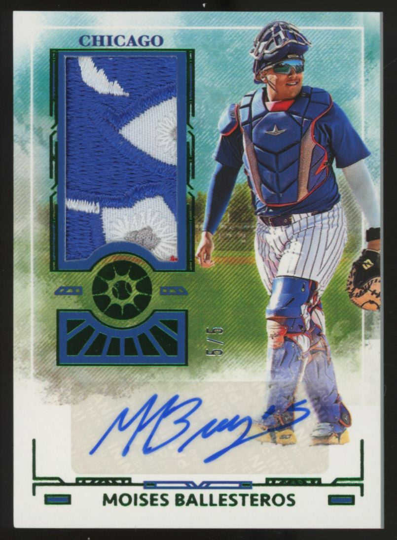 2025 Panini Boys of Summer Moises Ballesteros Patch Auto Green /5 #PM-MBL
