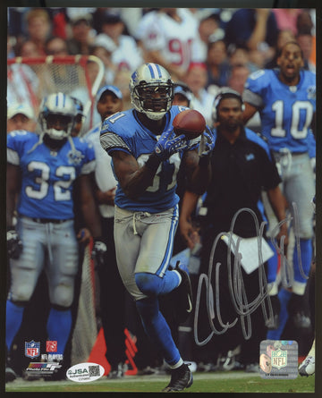 Calvin Johnson Signed Autographed 8x10 Photo JSA *895