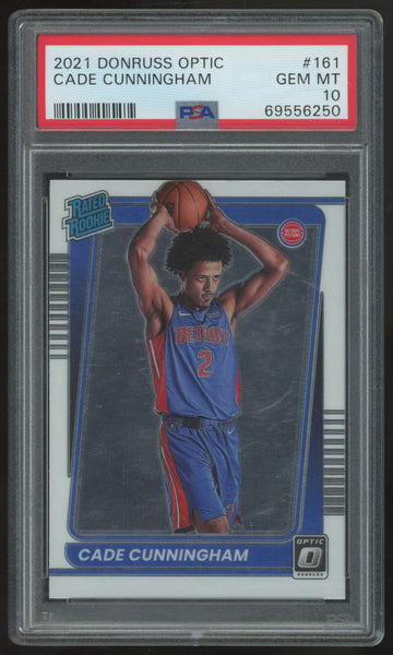 2021-22 Panini Donruss Optic Cade Cunningham RC Rated Rookie #161 PSA 10