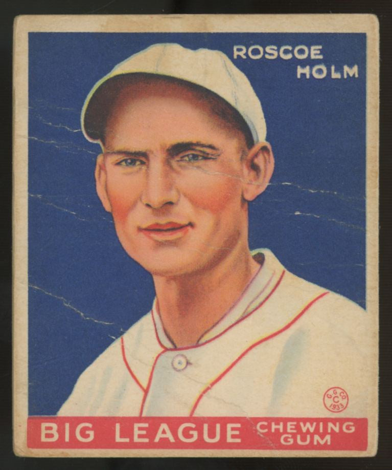 1933 Goudey Roscoe Holm #173 Poor