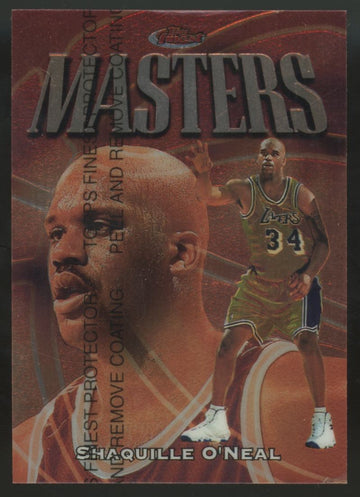 1997-98 Topps Finest Shaquille O'Neal Masters W/Coating #217