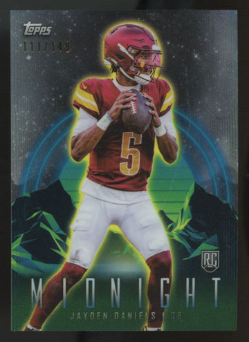 2024 Topps Midnight Jayden Daniels RC Morning /149 #97