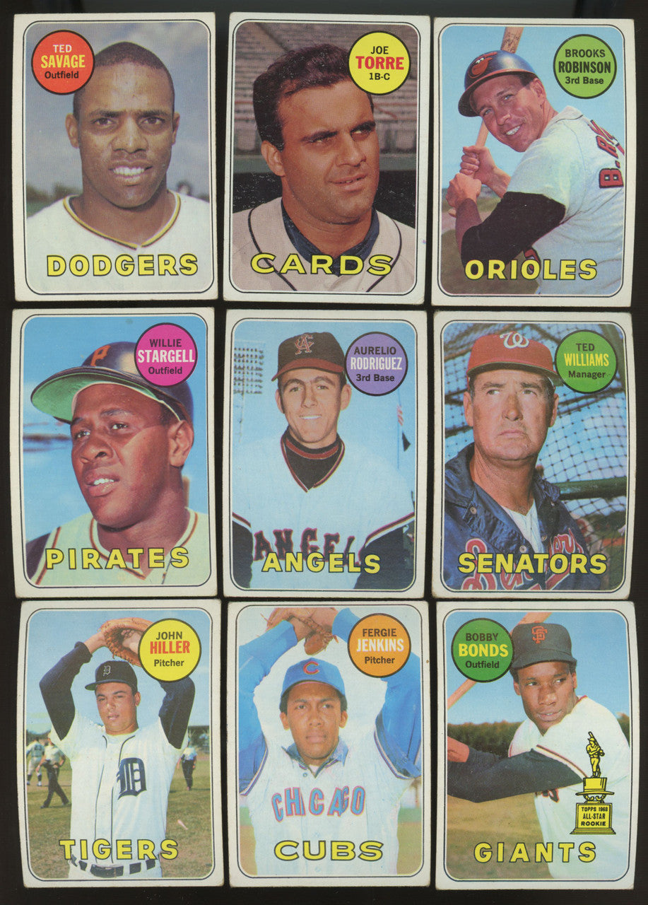 1969 Topps Baseball Complete Set (664) VG-EX Overall "B"