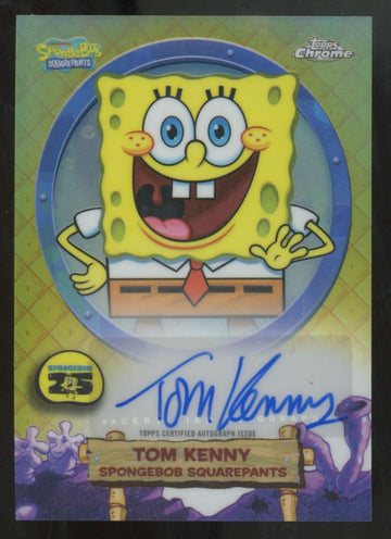2025 Topps Chrome Spongebob Tom Kenny Solo Auto Refractor #SA-SB