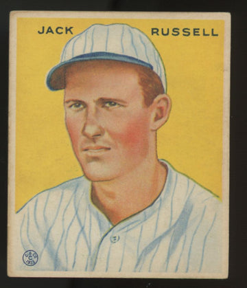 1933 Goudey Jack Russell #123 VG/EX-EX