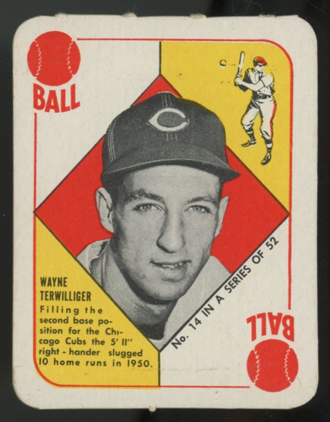 1951 Topps Red Back Wayne Terwilliger #14 VG