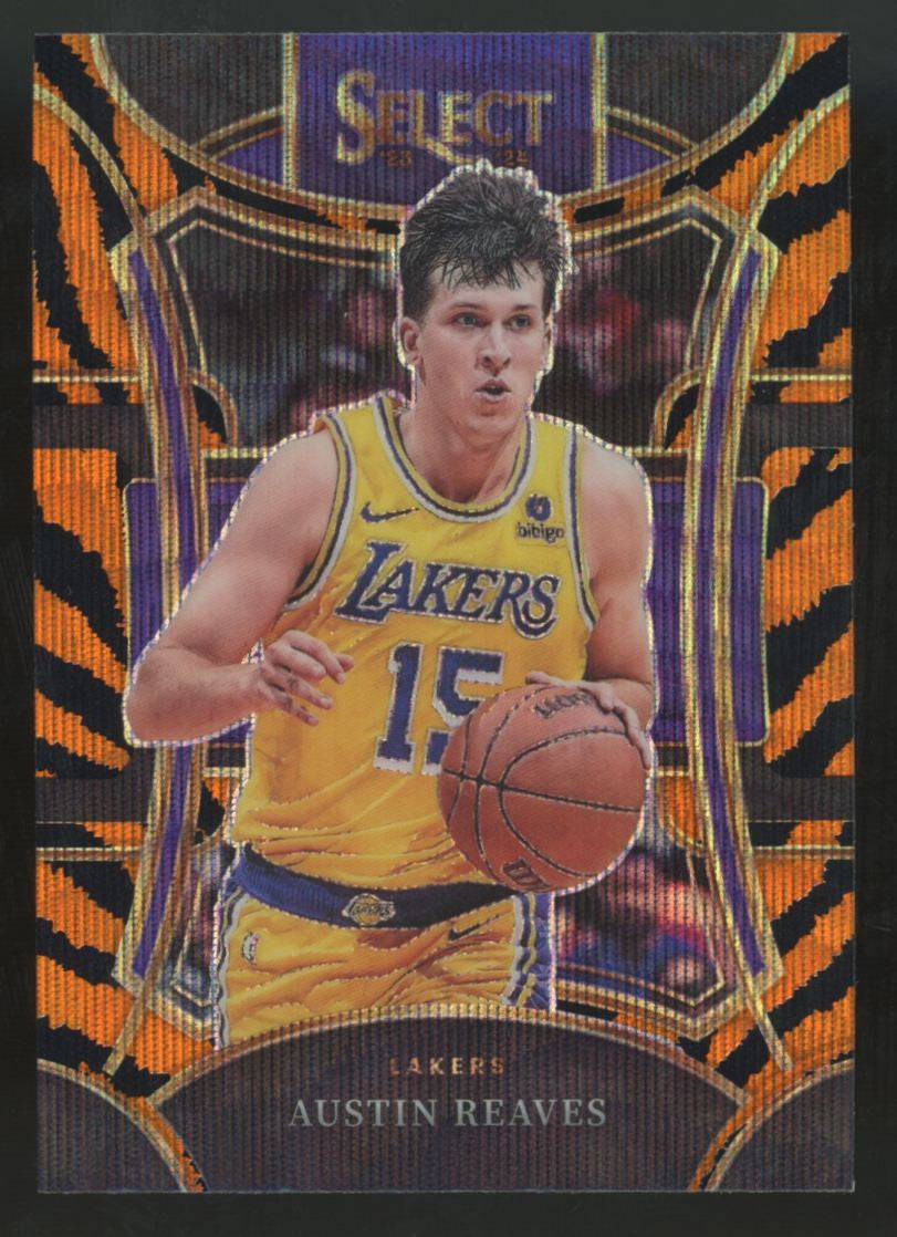 2023-24 Panini Select Austin Reaves Mezzanine Tiger Prizm SSP #349