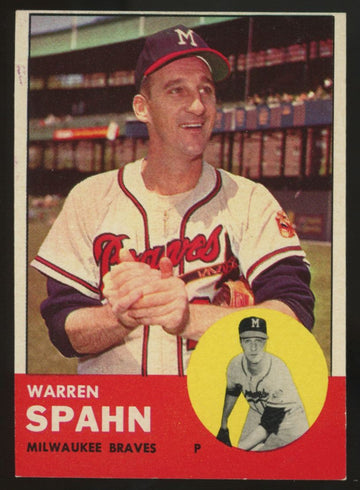 1963 Topps Warren Spahn #320 EX+