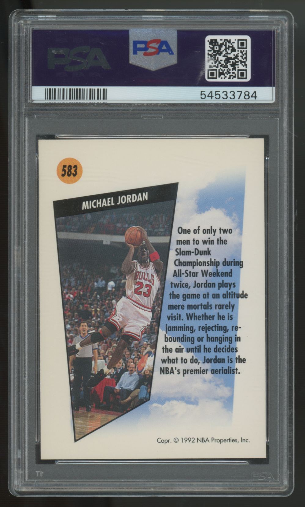 1991-92 SkyBox Michael Jordan #583 PSA 9