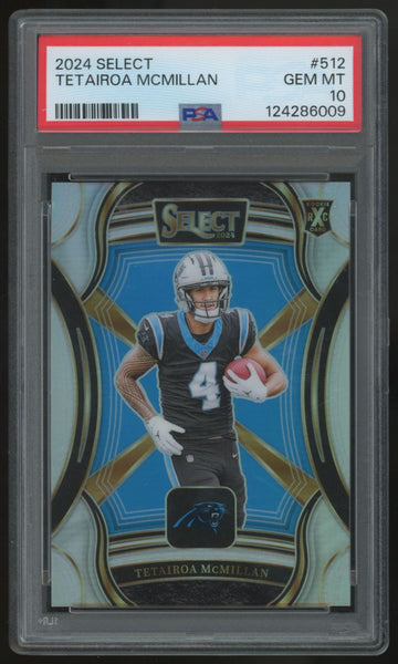2024 Panini Select Tetairoa McMillan XRC #512 PSA 10
