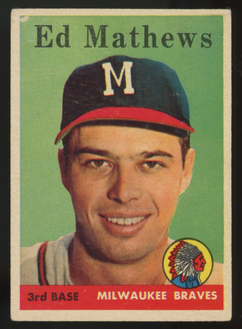 1958 Topps Ed Mathews #440 Good (Creases)