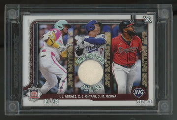 2025 Ball Star Fusion Shohei Ohtani, Arraez, Ozuna, Game Used Ball Relic /39