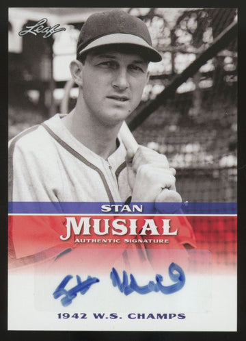 2015 Leaf Stan Musial 1942 W.S. Champs Auto #MA-SM1