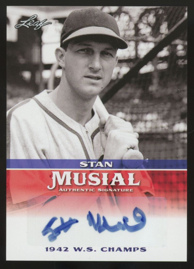 2015 Leaf Stan Musial 1942 W.S. Champs Auto #MA-SM1