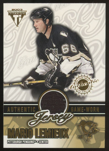 2002-03 Pacific Private Stock Titanium Mario Lemieux Patch /288 #54