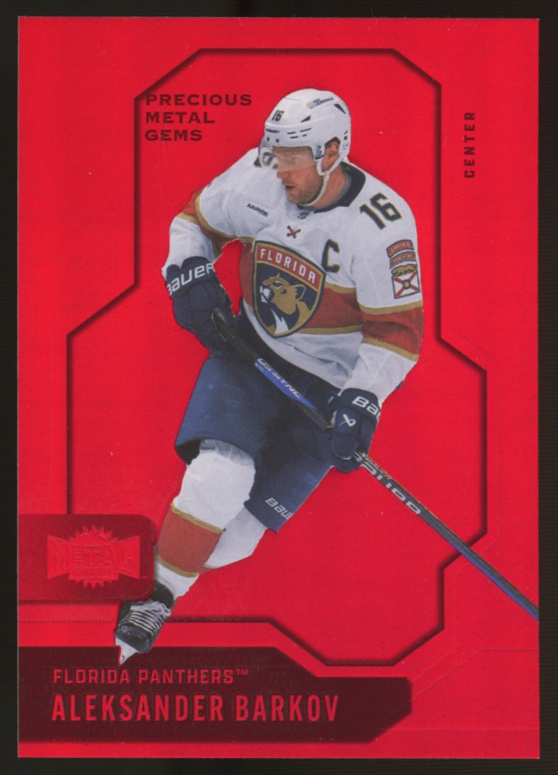 2024/25 UD Metal Universe Aleksander Barkov Red PMG /100 #33