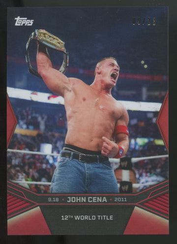 2025 Topps John Cena 12th World Title Prototype Foil  /23 #14