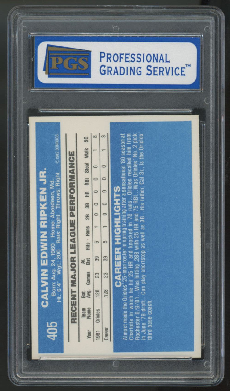 1982 Donruss Cal Ripken Jr. RC #405 PGS 9