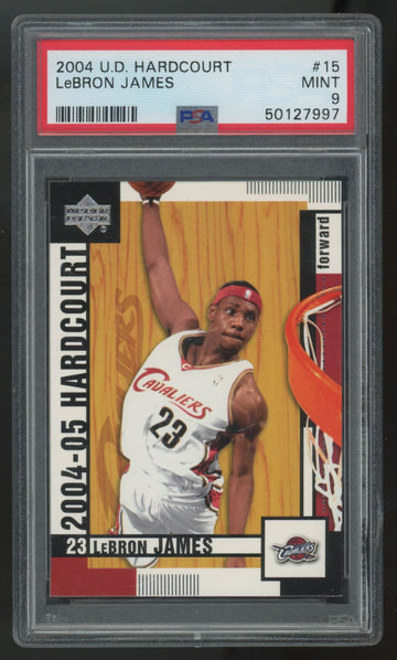 2004-05 Upper Deck Hardcourt LeBron James #15 PSA 9 *997