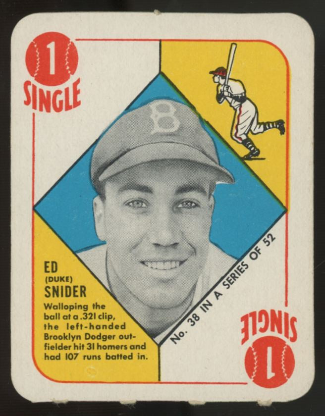 1951 Topps Red Back Duke Snider #38 EX/MT-NM