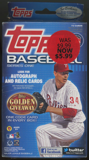 2012 Topps Baseball Series 1 Hanger Box Factory Sealed